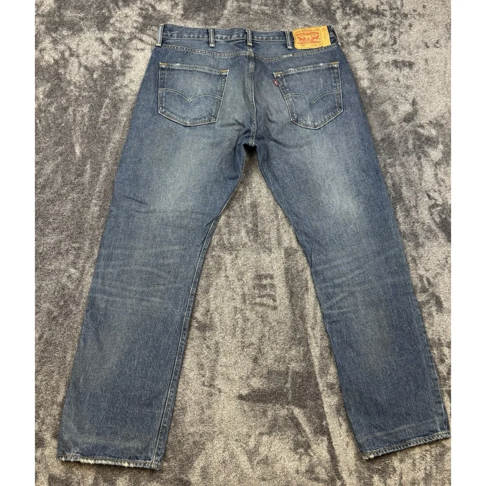 Levi's 501 XX Jeans Mens 38 x 32 Blue Regular Straight Button Fly Denim Pants
